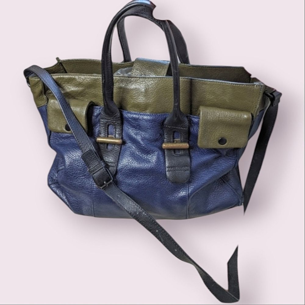 Kelsi Dagger Blue and Olive Tote Bag
